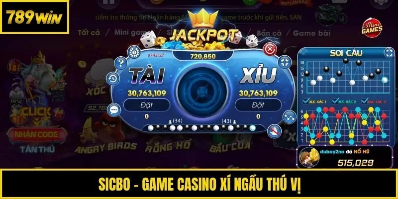 Sicbo - Game xí ngầu thú vị
